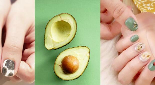 莫名的好疗愈～「酪梨牛奶」美甲参考！指尖瞬间变身小清新，显白又可爱啊 ,stylechina.com