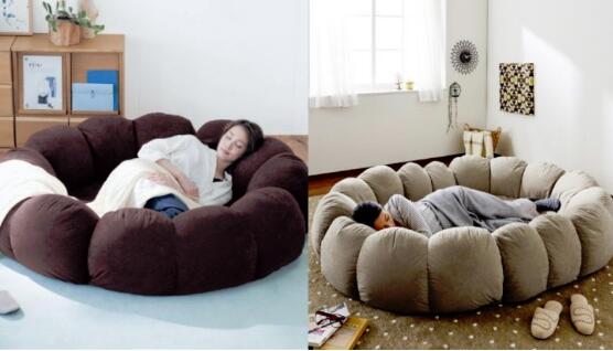 呼叫睡美人！下班、休假快躺进「巨型花朵沙发」耍废，绒毛靠垫超舒适，完全不想出来啦～ ,stylechina.com