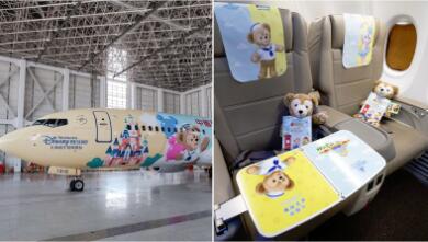 太疗愈！迪士尼联名「达菲熊彩绘机」正式启航，托盘、头枕垫巾都被达菲、雪莉玫攻占，整趟旅程狂喷少女心 ,stylechina.com