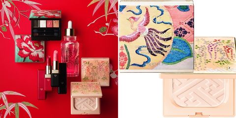 肌肤之钥圣诞彩妆太美～蜜粉饼、唇膏打开竟藏着「穿和服的艺妓」！就连包装都是刺绣设计 ,stylechina.com