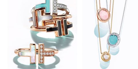 女孩都想拥有的Tiffany T系列项链、戒指时髦升级！现在还推出梦幻Tiffany 蓝和珍珠光泽配色实在太美了 ,stylechina.com