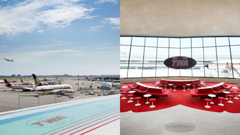 【纽约饭店】航空迷必住TWA Hotel！怀旧风房间能看飞机起降、更把飞机改装成未来感酒吧 ,stylechina.com