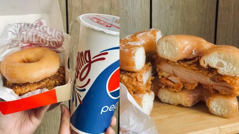 减肥明天再说！肯德基X Krispy Kreme推「甜甜圈咔啦鸡腿堡」超罪恶美味限量登场 ,stylechina.com