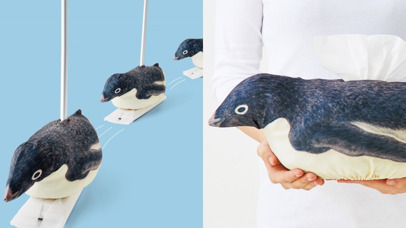 在家溜企鹅！日本推出「企鹅」拖把、卫生纸两用套，跟着超萌企鹅一起大扫除 ,stylechina.com