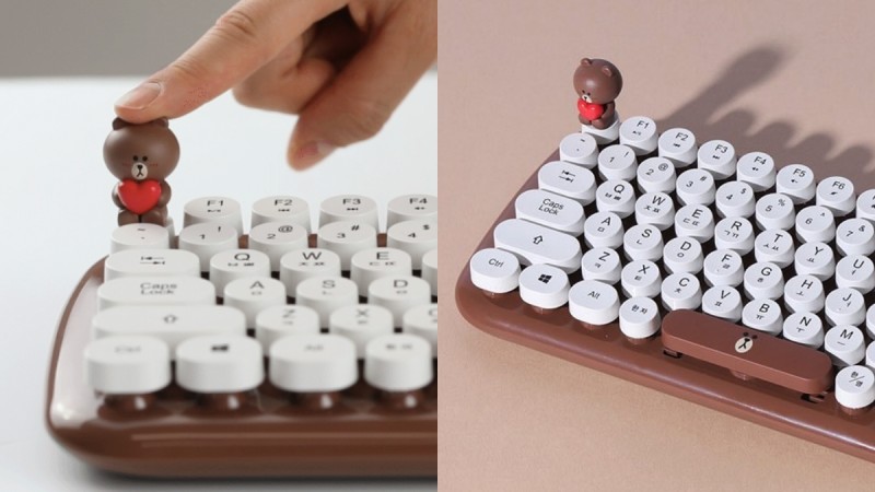 熊大在键盘上发射爱心光波！LINE FRIENDS推全新3C周边：滑鼠、耳机、USB集线器，工作效率立刻翻倍 ,stylechina.com