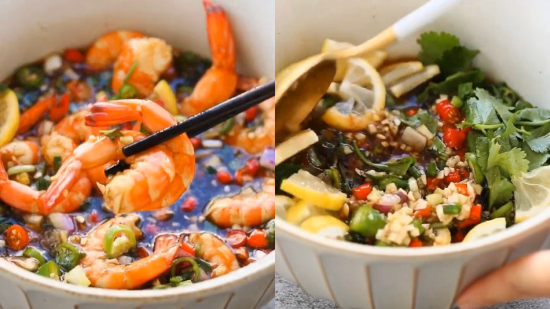 酸爽开胃！好吃到哭的酸辣凉拌虾是追剧/熬夜时的必备低脂零嘴！ ,stylechina.com