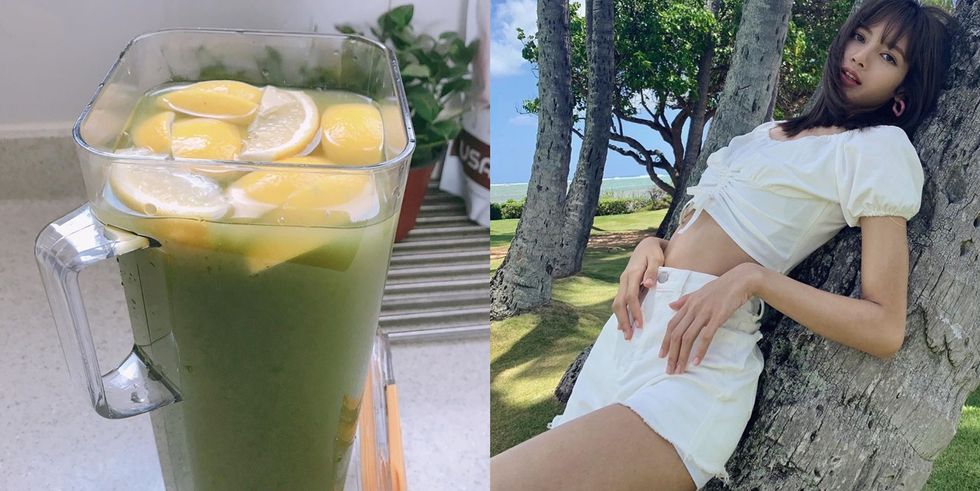 韩国女团间流传的「绿茶+柠檬」的Idol水！20分钟消水肿超有感，偶像们瘦身好习惯学起来～ ,stylechina.com