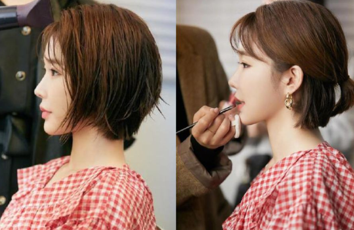 刘仁娜出道11年首度「精灵短发」现身!耳下5公分的绝美颜值~八字浏海+湿感俐落短发整理教学 ,stylechina.com