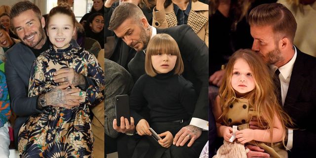 时装周秀场头排最特别的专属家人席！小哈泼坐「贝克汉大腿」看秀无论长多大爸爸都是女儿傻瓜 ,stylechina.com