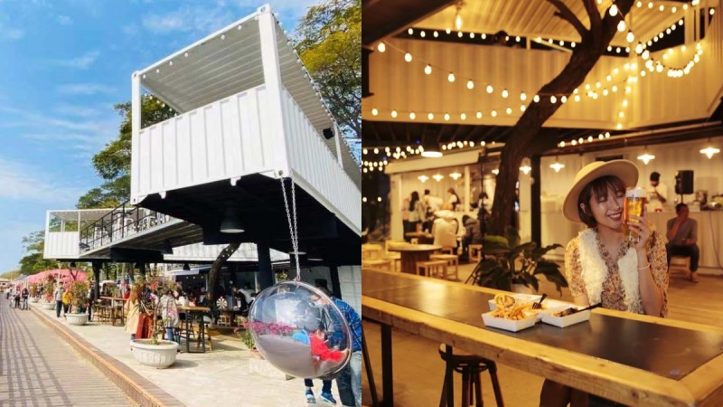 【高雄景点】最新约会胜地「白色恋人货柜屋」情侣必去！半开放餐厅眺望爱河夜景，为感情甜蜜加温 ,stylechina.com
