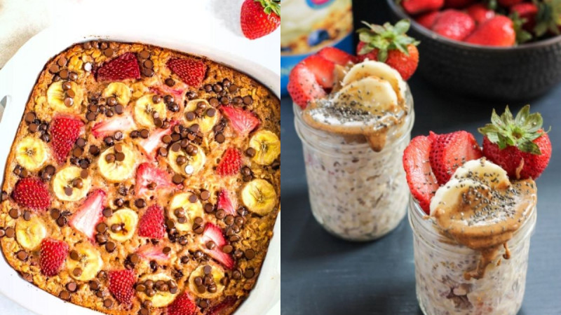 减脂瘦身刮油快手早餐来了—草莓香蕉烤麦片吃了超有饱足感整天都不饿！ ,stylechina.com