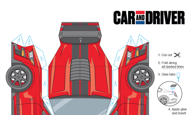 打造自己的（纸张）福特野马Shelby GT500 ,stylechina.com
