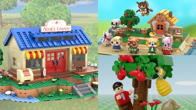 创意无极限！国外《动物森友会》5款乐高MOC作品，神还原岛民杰克、草莓、商店、博物馆、露营地 ,stylechina.com