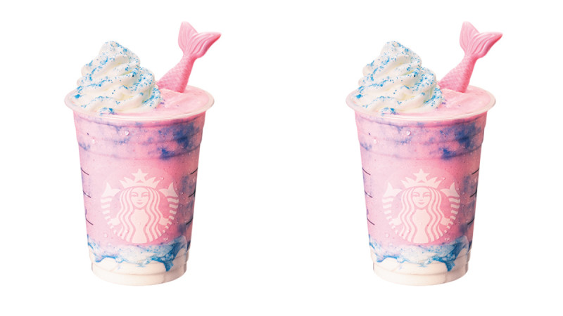 星巴克全新「魔幻美人鱼星冰乐」口味太梦幻！缤纷粉红色装饰人鱼尾巴，根本是公主手中那一杯 ,stylechina.com