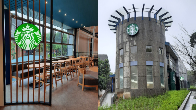 星巴克新竹动物园门市5/24正式开幕！两层楼高，天空蓝墙面还有俏皮大象插画点缀 ,stylechina.com