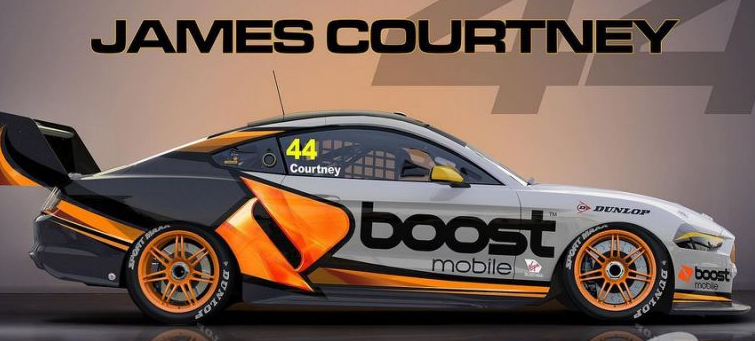 考特尼的助推野马透露：James Courtney的Boost Mobile Mustang涂装渲染 ,stylechina.com